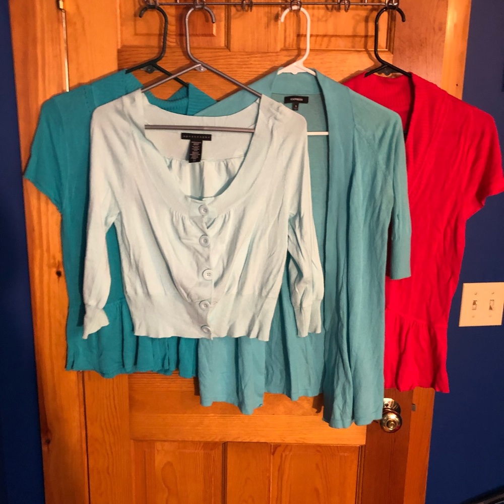 Apostrophe Women’s Cardigan sweater’s, bundle of 4 Small